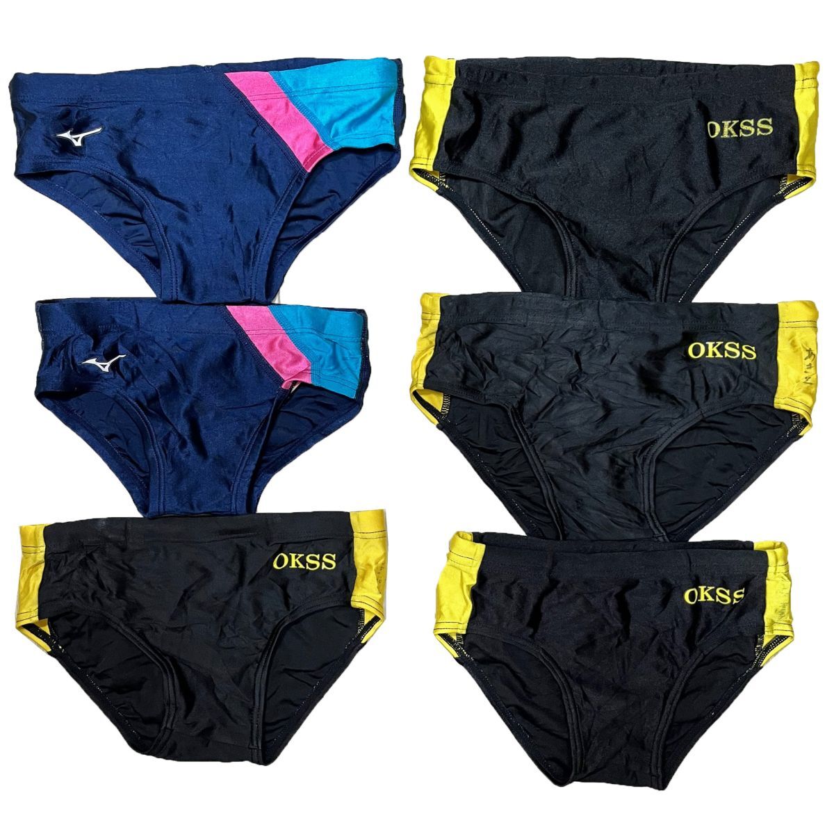 28【整理品リサイクル】スイミングクラブ専用男子競泳水着6枚セット★(120~150)★競パン★大栄商会・ミズノ拍卖
