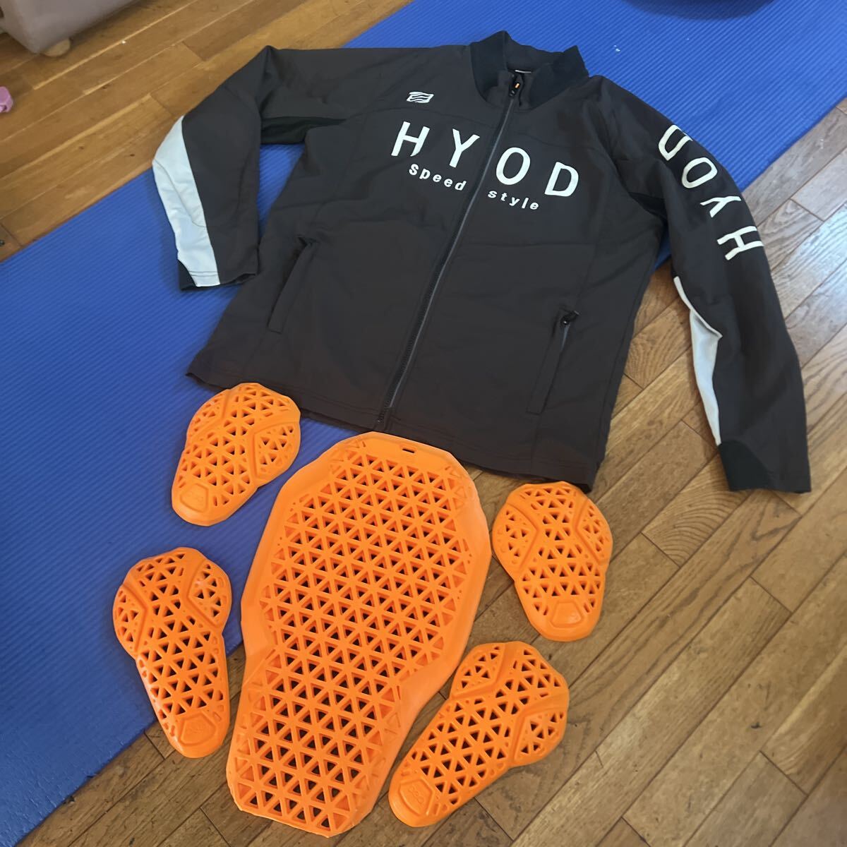 ◆HYOD ST-S UCHIMIZU iD D3O COOL DRY JKT X-Largeサイズ USED品◆チャコールブラックライトグレー 限定モデル AIR D3Oプロテクター変更拍卖