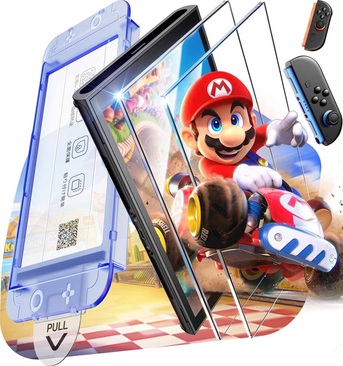 switch 2 保護フィルム 硬度10H 全面保護 耐衝撃 気泡ゼロ 2枚セット拍卖