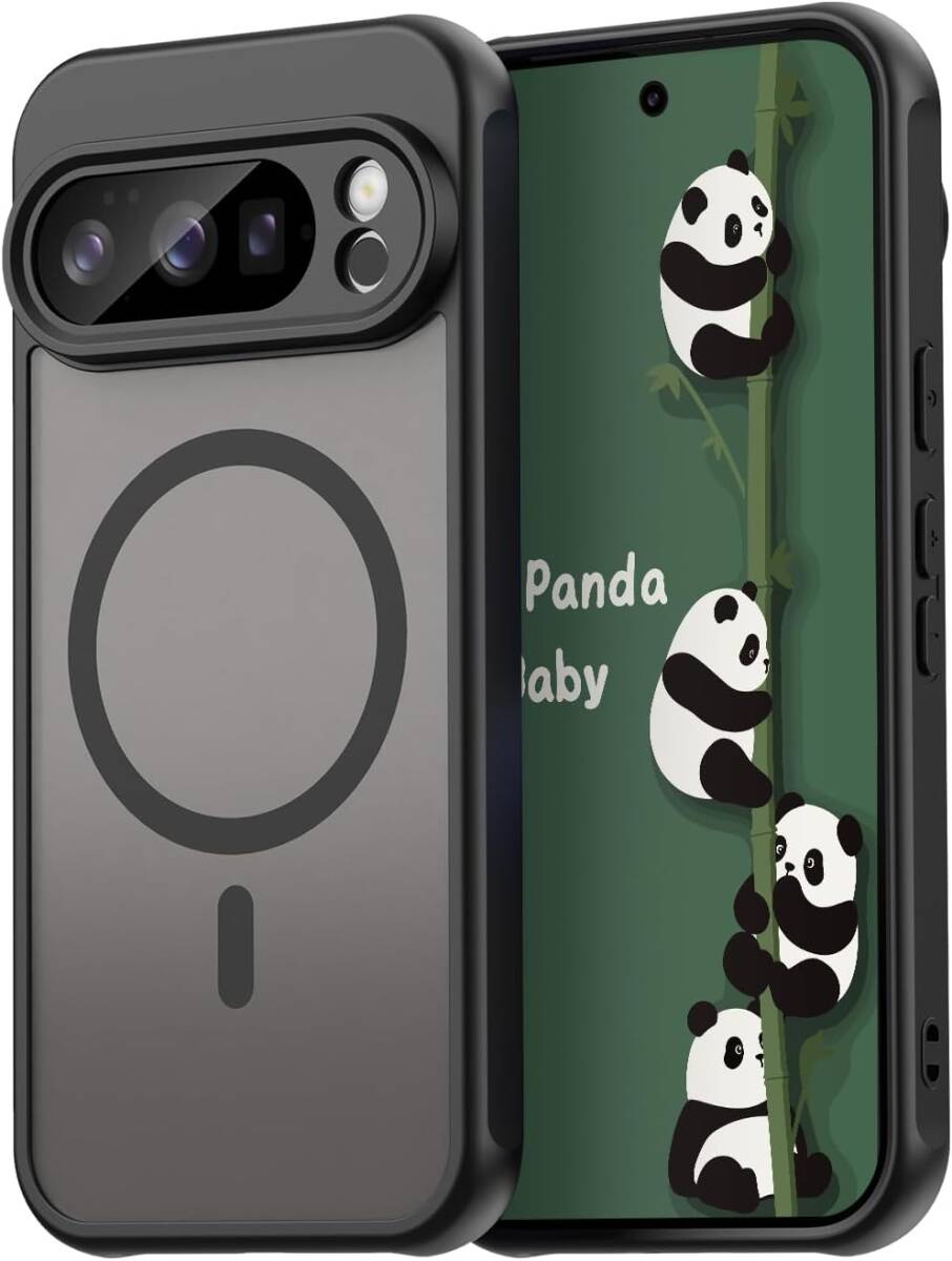 Google Pixel 10 Pro ケース 半透明 薄型 耐衝撃バンパー マット質感 マグネット搭載 MagSafe対応拍卖