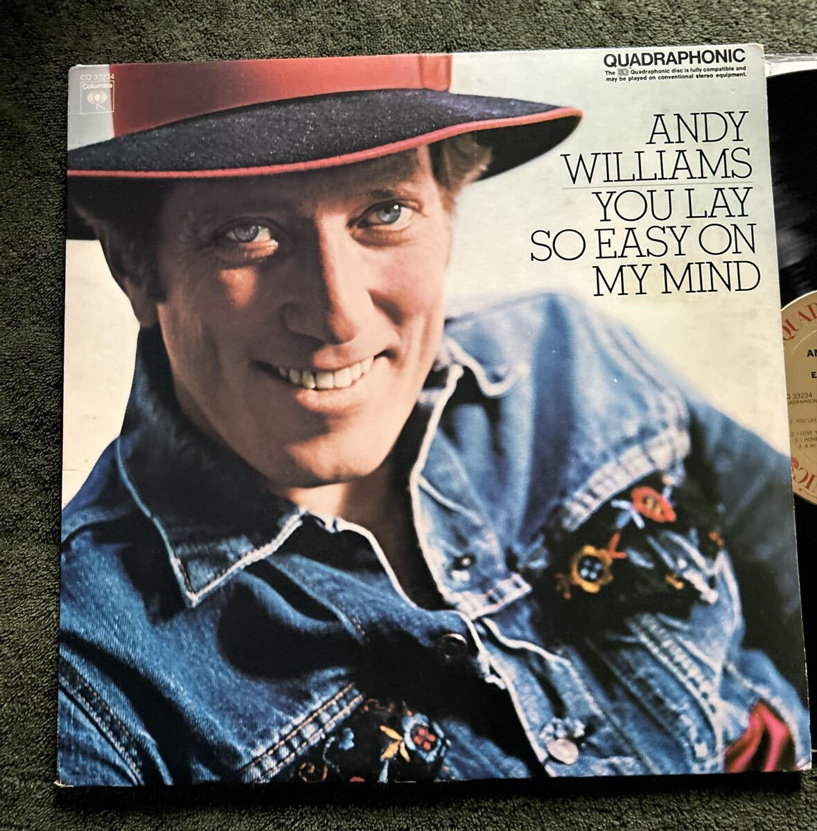 米オリジナル4チャンネル Andy Williams / you lay so easy on my mind アンディ・ウィリアムス拍卖