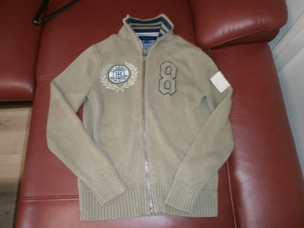 トミーヒルフィガー ジップアップ ニットブルゾン ニットセーター 拍卖