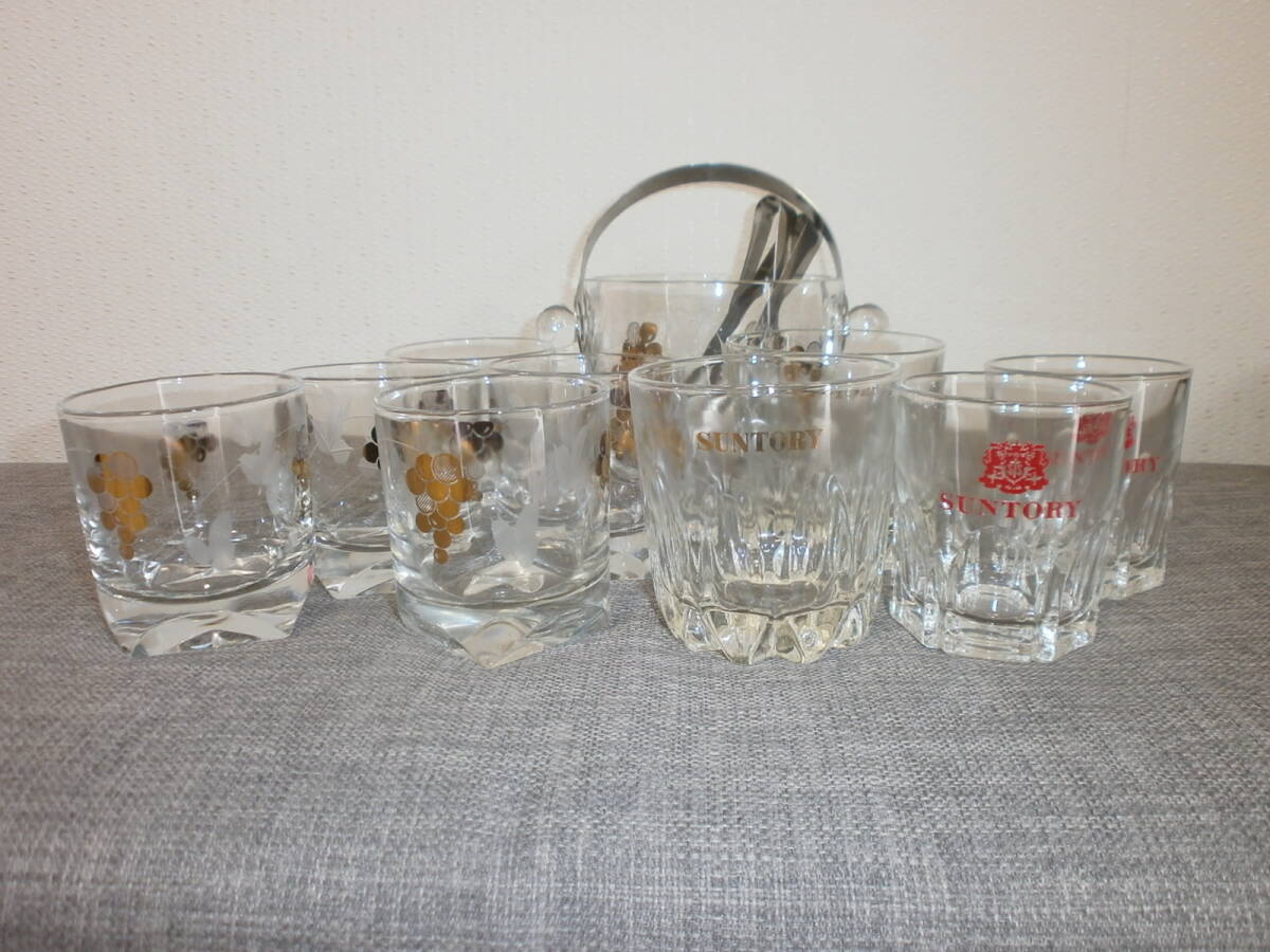 アイスペール アイストング ロックグラス キリコグラス サントリーロックグラス いろいろまとめて拍卖