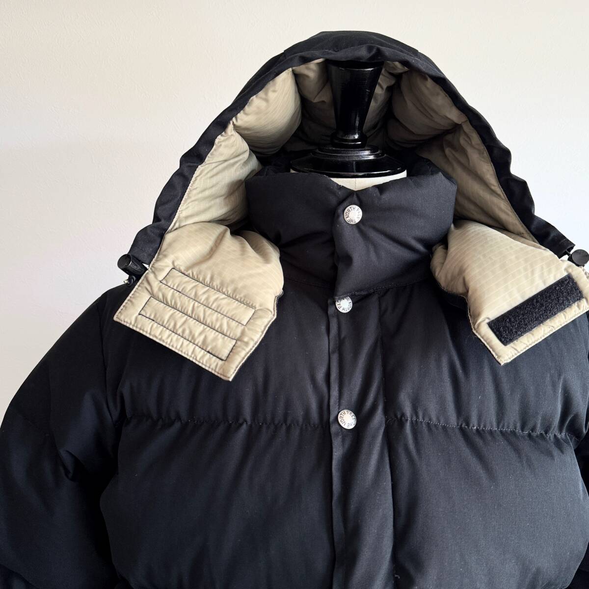 希少《Mint Condition / USA / Black》80s 90s 極上品【 THE NORTH FACE 茶タグ 黒 ブラック ダウンジャケット M アメリカ製 ビンテージ 】拍卖
