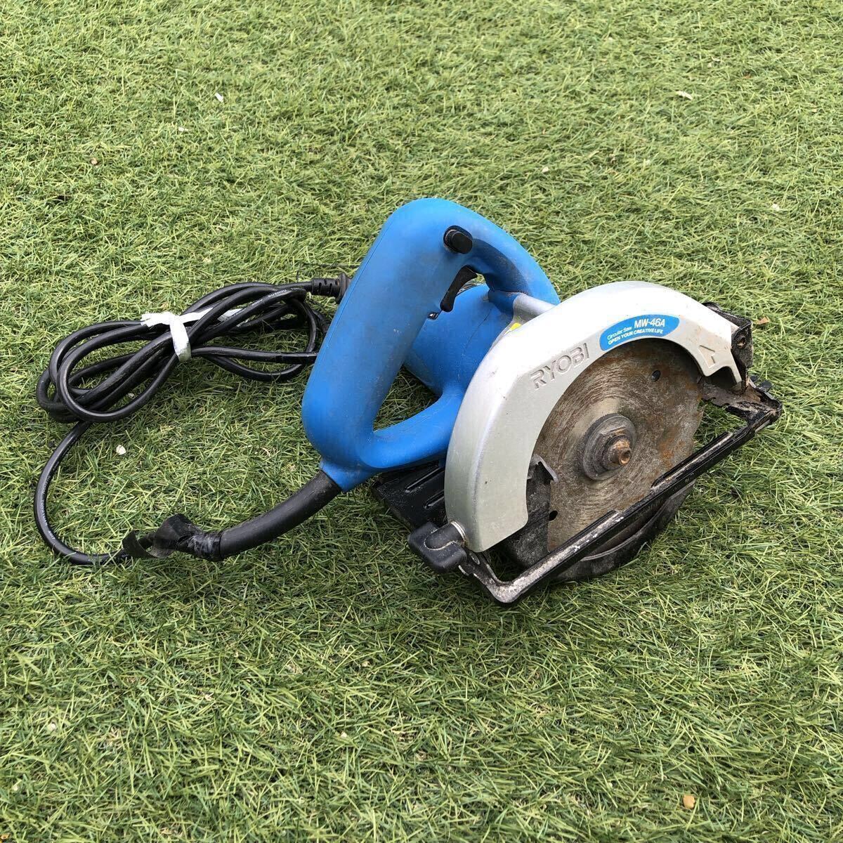 【動作品】リョービ RYOBI 丸ノコ MW-46A 147mm ブレーキ付き 電動工具 木工用 切断機 本体のみ DIY 日曜大工 京セラ拍卖