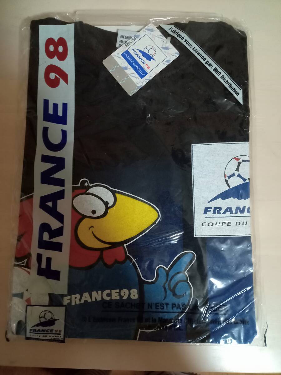 未使用1998 FIFAワールドカップ オフィシャルTシャツ拍卖