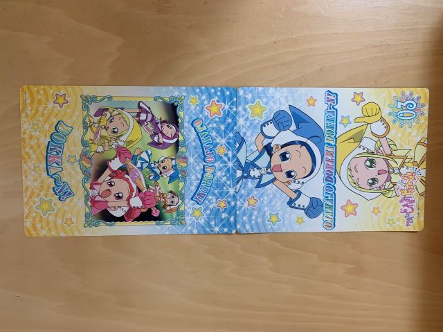 おジャ魔女どれみ シール 約40×15cm 未使用 画像現状渡し 二つ折りになってる拍卖