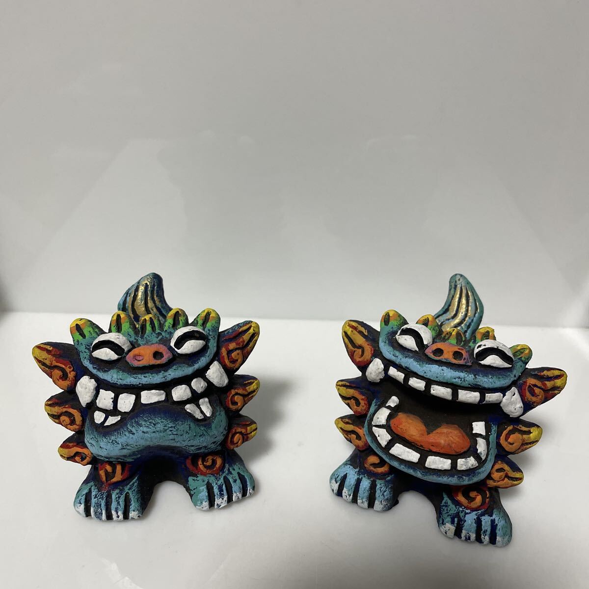 石垣島 シーサー 米子焼き 獅子 カラフル かわいい拍卖