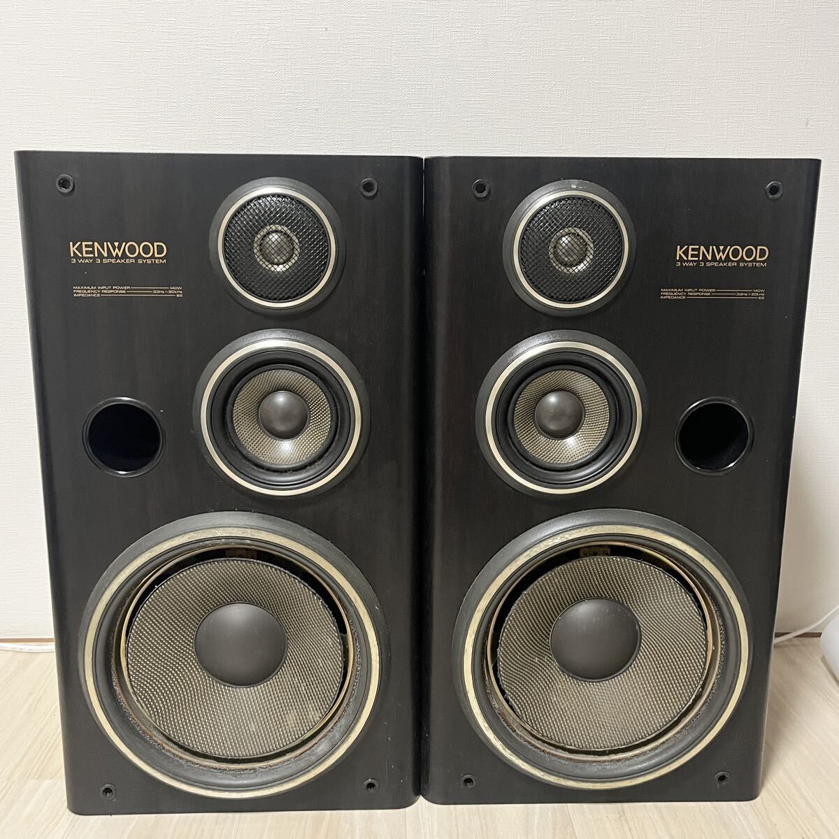 KENWOOD S-7J ケンウッド ペア 音響機器  3ウェイスピーカー 3way 動作確認済済 中古品 拍卖