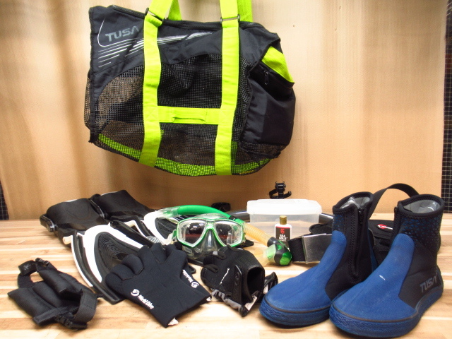 ダイビング用品 軽器材 まとめ TUSA バッグ / フィン / ブーツ / グローブ / ゴーグル / ウェイト など 管理25G1022E拍卖