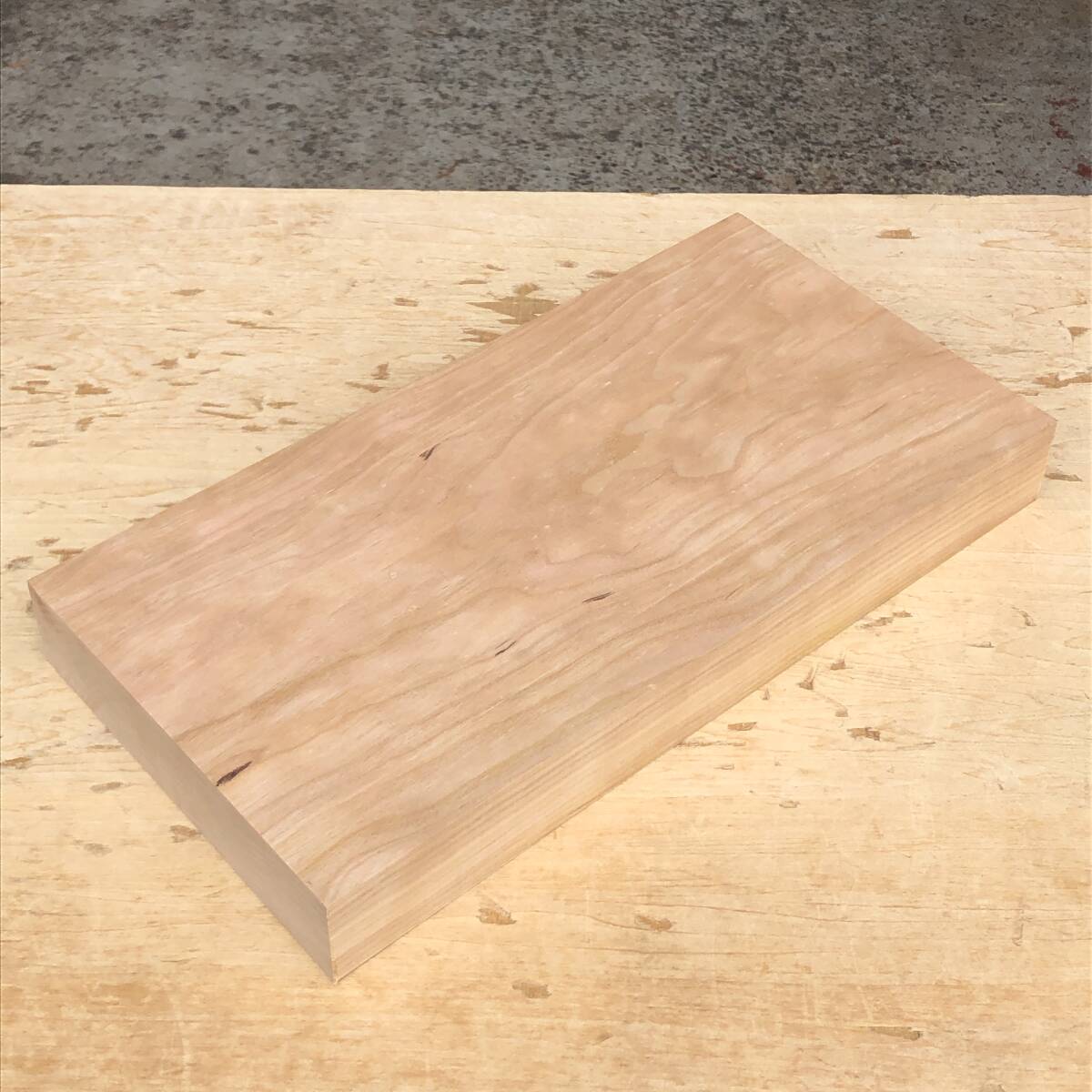 送料無料!チェリー【A512G】373×189×45mm 木工 クラフト ハンドメイド 天然木 自然素材 材木 木材 乾燥材 無垢材《銘木すずめや》拍卖