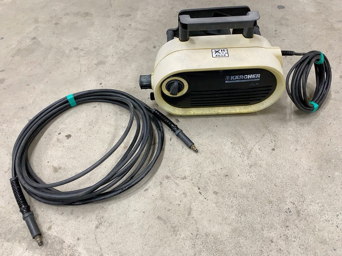 訳あり 通電OK KARCHER ケルヒャー 高圧洗浄機 JTK38 100V 家庭用 ※本体・高圧ホースのみ 掃除 大掃除 水圧 引取歓迎 茨城 1003や4 O 120拍卖