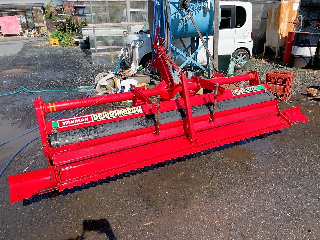 中古 YANMAR ヤンマー ドライブハロー HSY-2201B トラクター 作業機 アタッチメント 代掻き 代かき 農業機械 農機具 茨城県 1012や1 M外 自拍卖