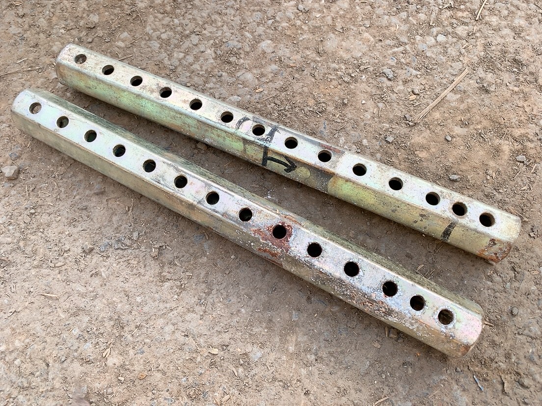 中古 延長軸 シャフト 六角軸 二本組 耕うん機 耕運機 耕耘機 管理機 農機具 農業機械 パーツ 部品 引取歓迎 常陸大宮市根本 1023や8 E2 60拍卖