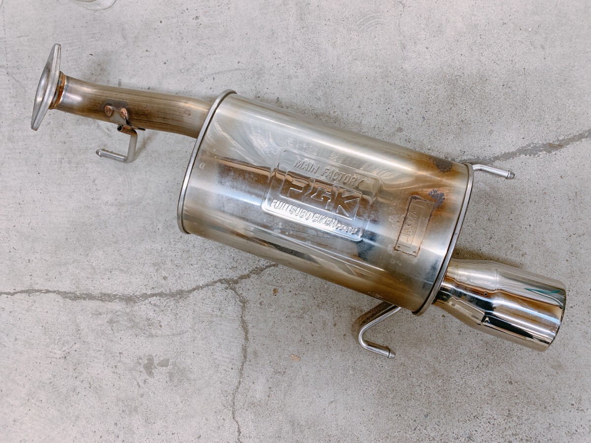 ジャンク FUJITSUBO フジツボ GIKEN MAIN FACTORY 98 R000307 JASMA 001 マフラー 全長90cm 車 カー用品 パーツ 部品 茨城 1024か7 D2 160拍卖
