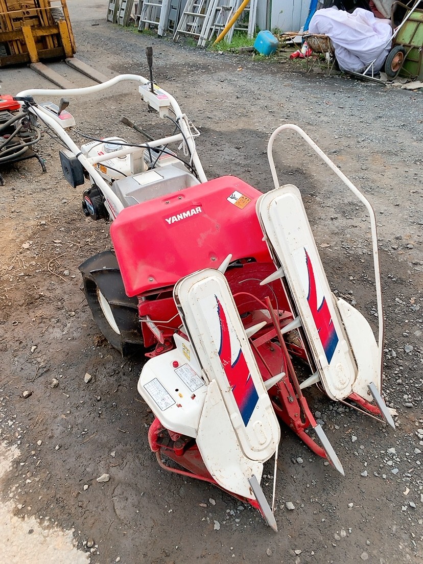 中古 YANMAR ヤンマー バインダー Be50 2条刈り ガソリンエンジン GA120SBS1 結束型 二輪 2輪 稲刈機 稲刈り機 手押し 歩行 1023や1 I外 西拍卖