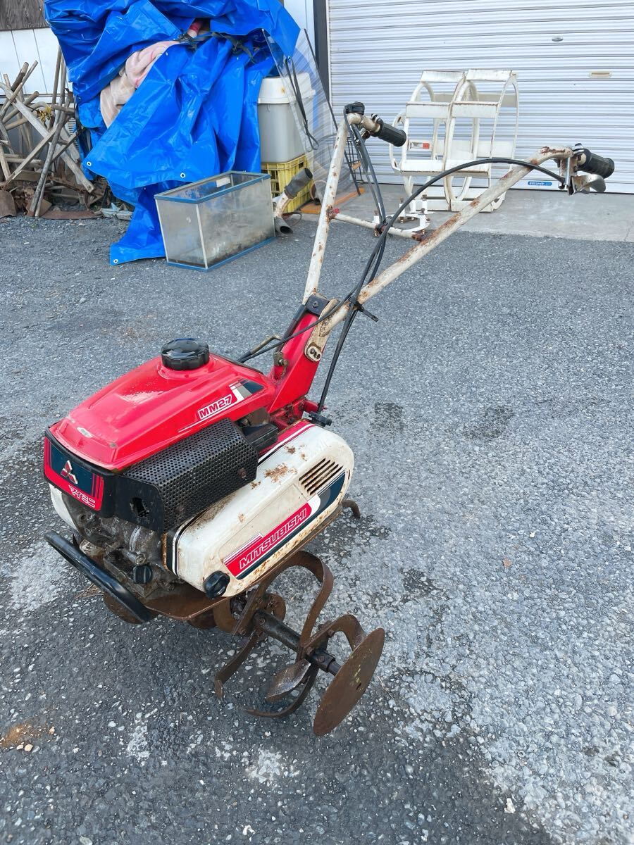 中古 三菱 耕うん機 MM270 MM27 OHVエンジン GM90L 2.7馬力 小型 耕運機 耕耘機 管理機 カルチ 農機具 茨城県常陸大宮市 1007え4 I外 西拍卖