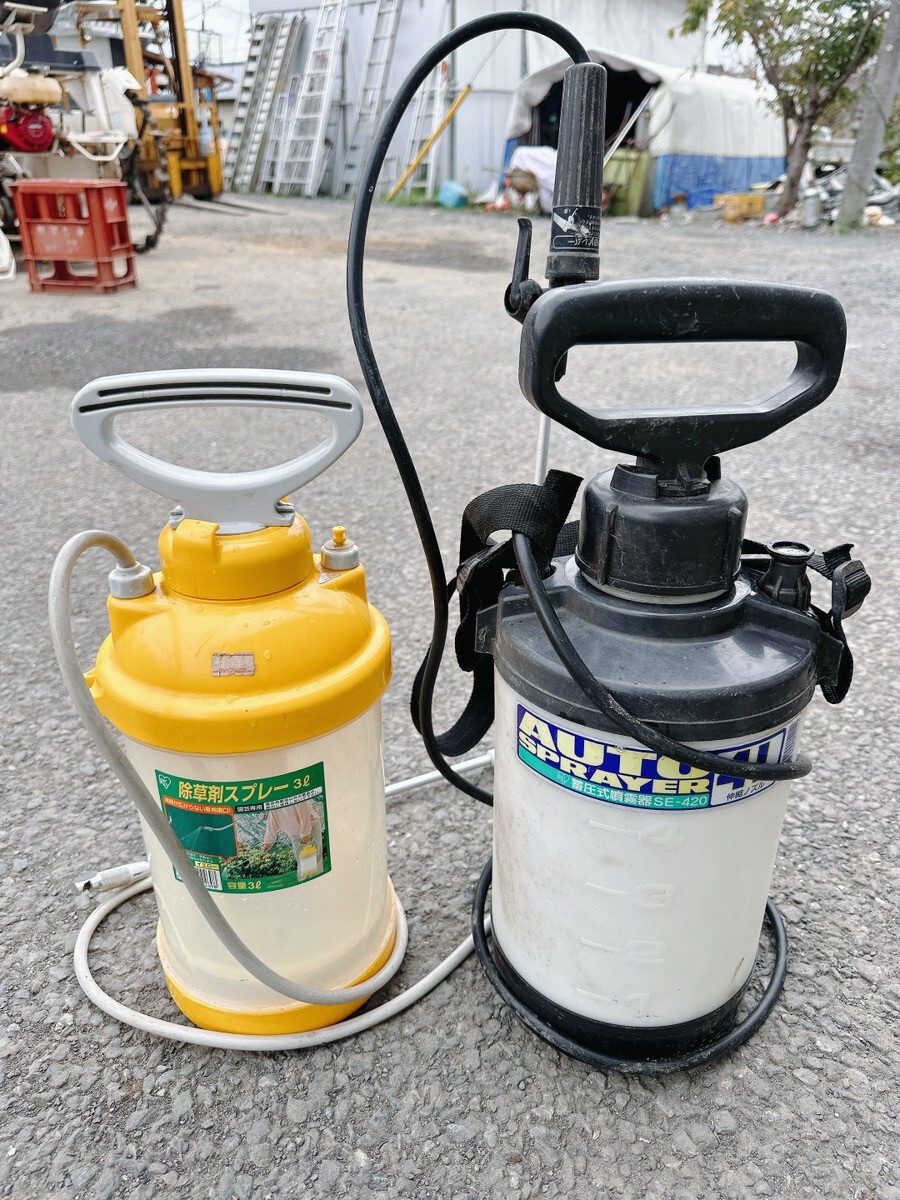 現状品 アイリスオーヤマ 蓄圧式噴霧器 4L 除草剤スプレー 3L SE-420 まとめて 手動 園芸 農業 引取歓迎 茨城県常陸大宮市 1024あわ3 O 160拍卖