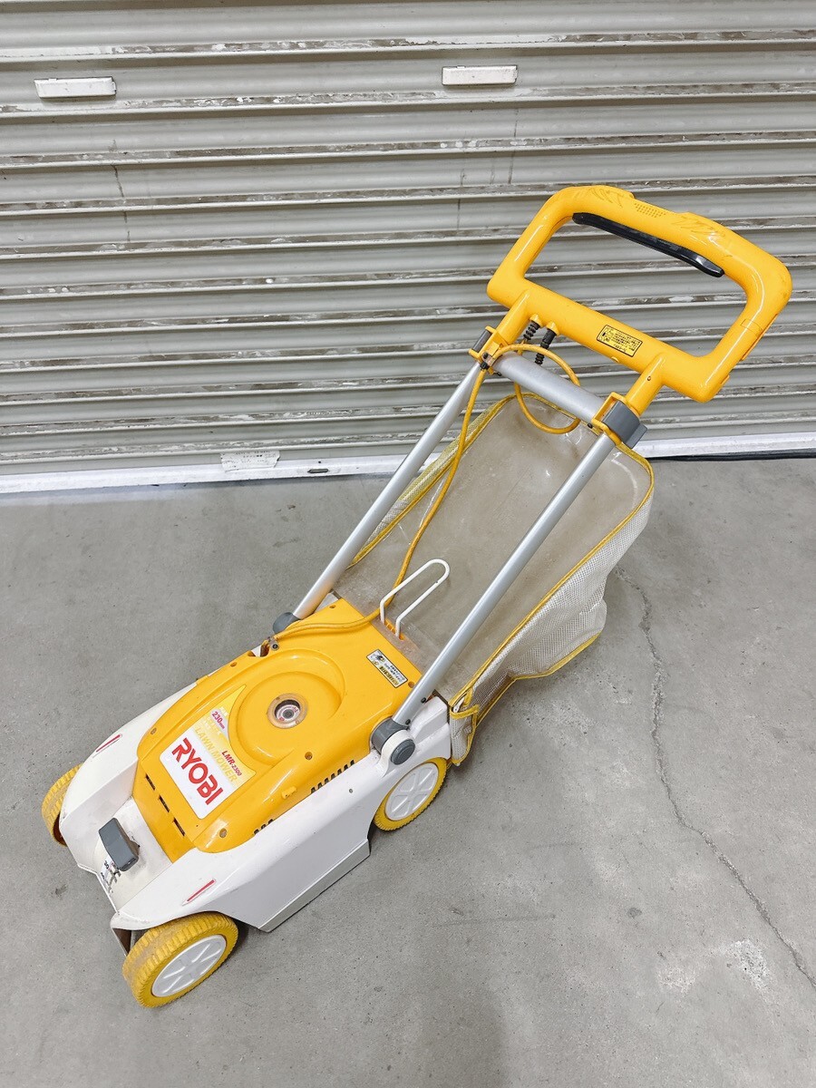 中古 RYOBI リョービ 芝刈機 LMR-2300 歩行型 100V 作業幅 約230mm 電動芝刈機 草刈機 園芸 農業機器 引取歓迎 茨城 1024あわ1 O 170拍卖