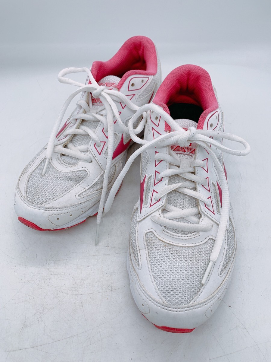 中古 Mizuno ミズノ スニーカー ホワイト ランニングシューズ 25cm MIZUNO 運動 運動靴 靴 くつ スポーツ 引取歓迎 茨城県 1029か3 C1 80拍卖