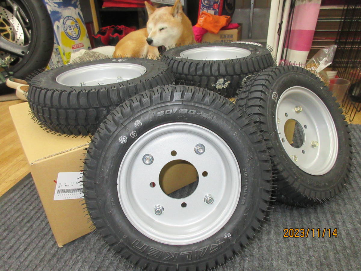 ホンダ純正 電動四輪車 モンパル ML200 タイヤ ホイール 4本 FALKEN 80/80-6 新品 Honda Monpal MONPAL拍卖