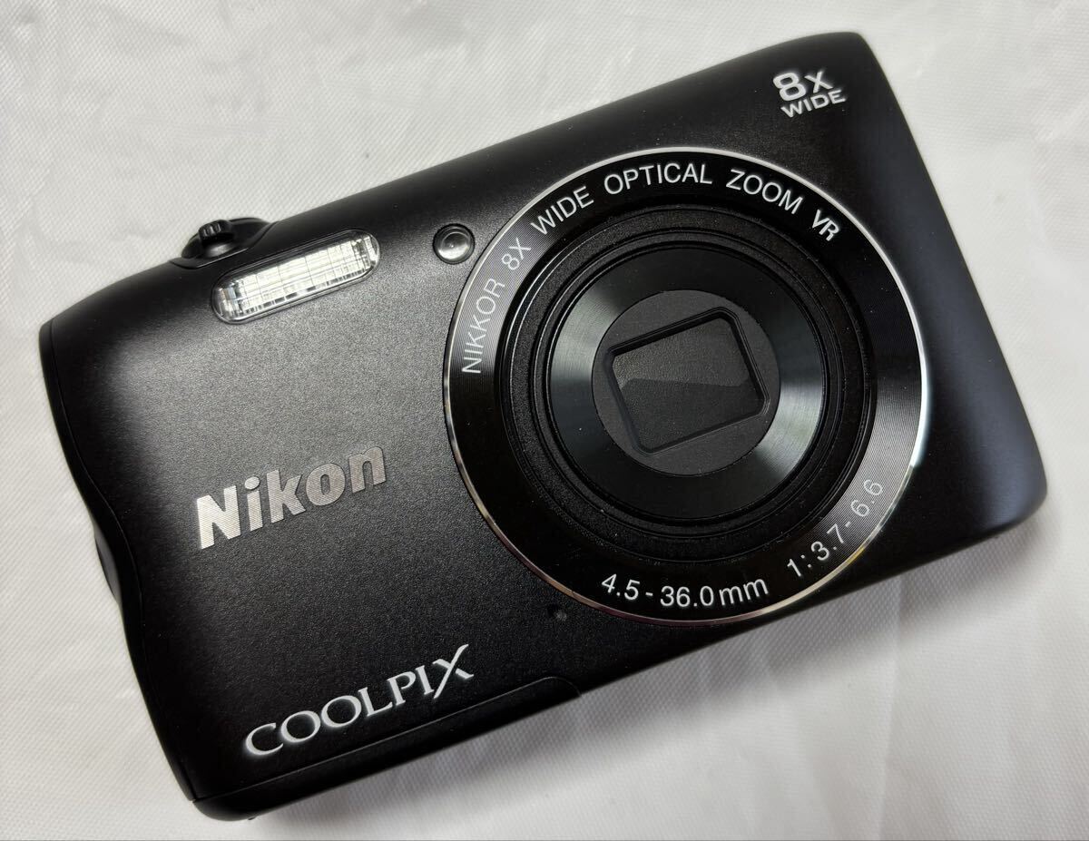 人気コンデジ Nikon COOLPIX A300 ブラック ニコン コンパクトデジタルカメラ クールピクス 激安1円スタート拍卖