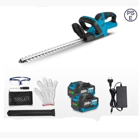 充電式ヘッジトリマー チェーンソー 刈込幅490mm 両刃駆動 芝刈り機 生垣バリカン バッテリー2枚 園芸用 庭木バリカン 剪定機械 zhw087拍卖