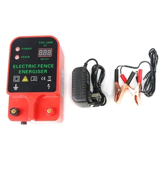 電気柵, 電気家畜フェンス防水動物は養鶏場のためのフェンスエナジャイザーハイパワー2電源供給モードを上げます拍卖