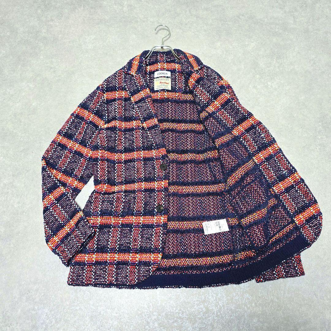 新品 COOHEM コーヘン Yonetomi L ツイードジャケット テーラードジャケット ウール混 日本製拍卖