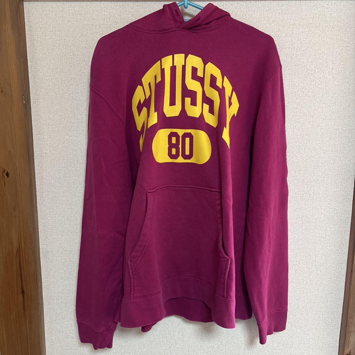 ステューシー STUSSY・パーカー・ピンク系・サイズL・中古拍卖