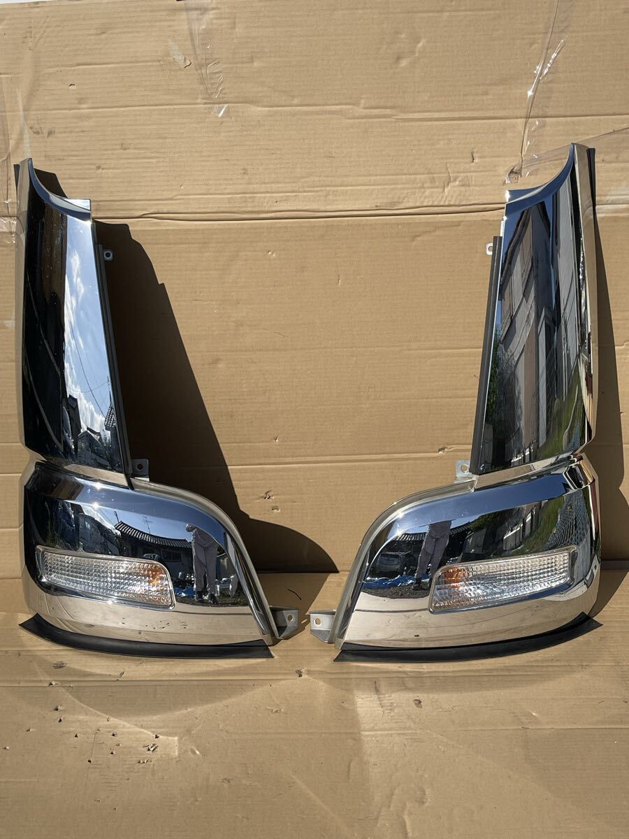 113 三菱 ふそう スーパーグレート メッキ コーナー パネル 左右セット メッキコーナーパネル拍卖