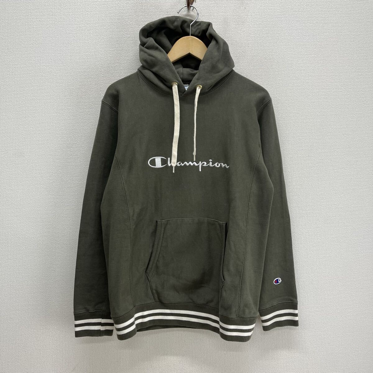 Champion チャンピオン C8-J103 REVERSE WEAVE リバースウィーブ リブライン プルオーバーパーカー スウェット フーディー M 10129335拍卖