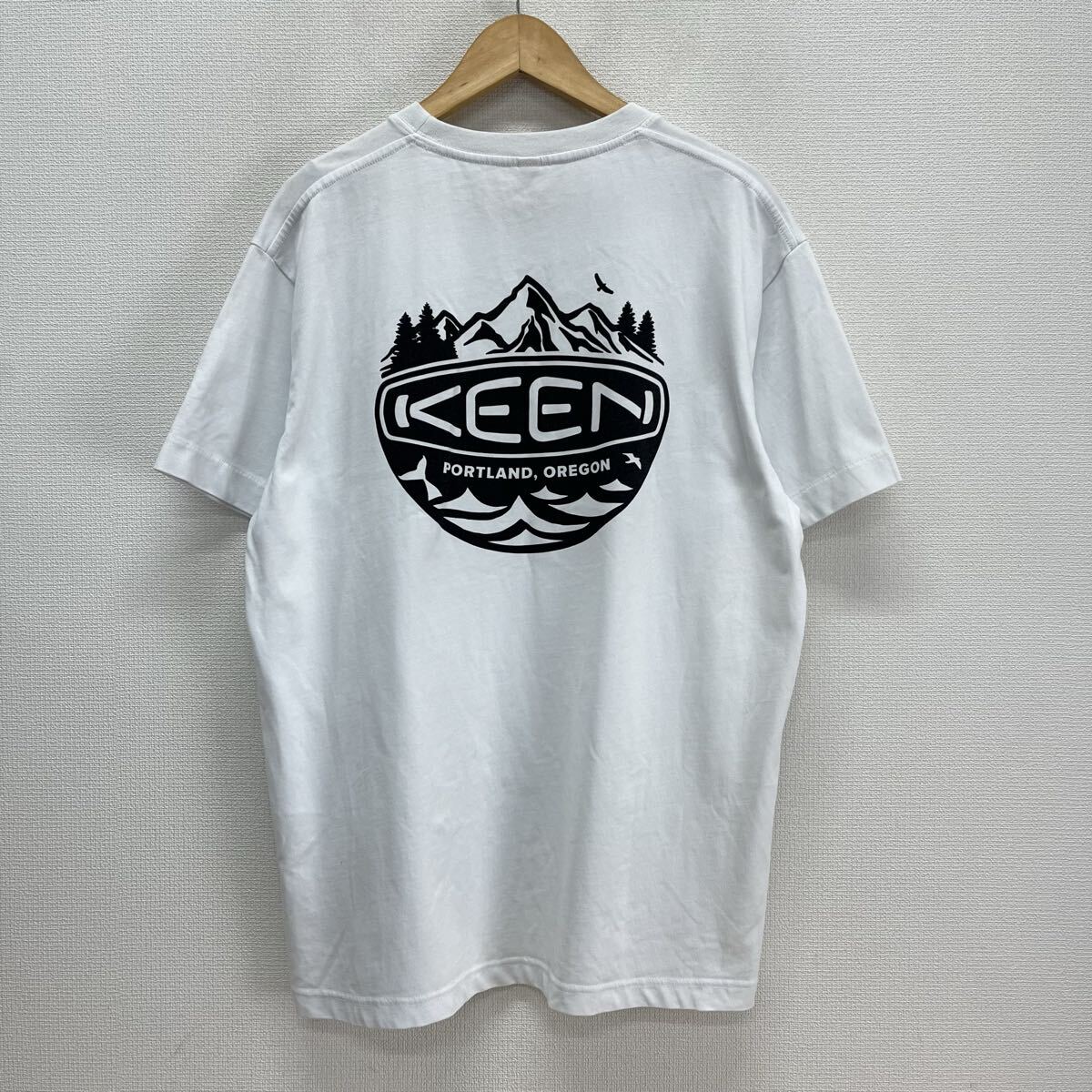 KEEN キーン 1028362 23SS ビッグシルエット 半袖Tシャツ バックロゴ プリント L 10129732拍卖
