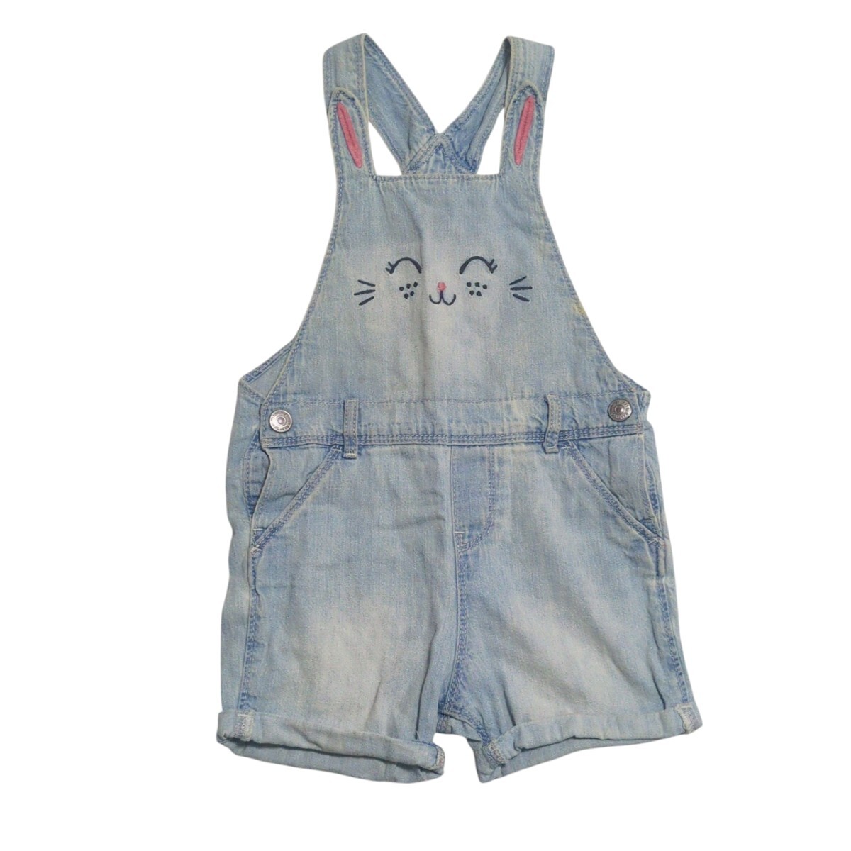 【送料無料】H&М エイチアンドエム  サロペット  デニム 80cm ベビー 子供服拍卖