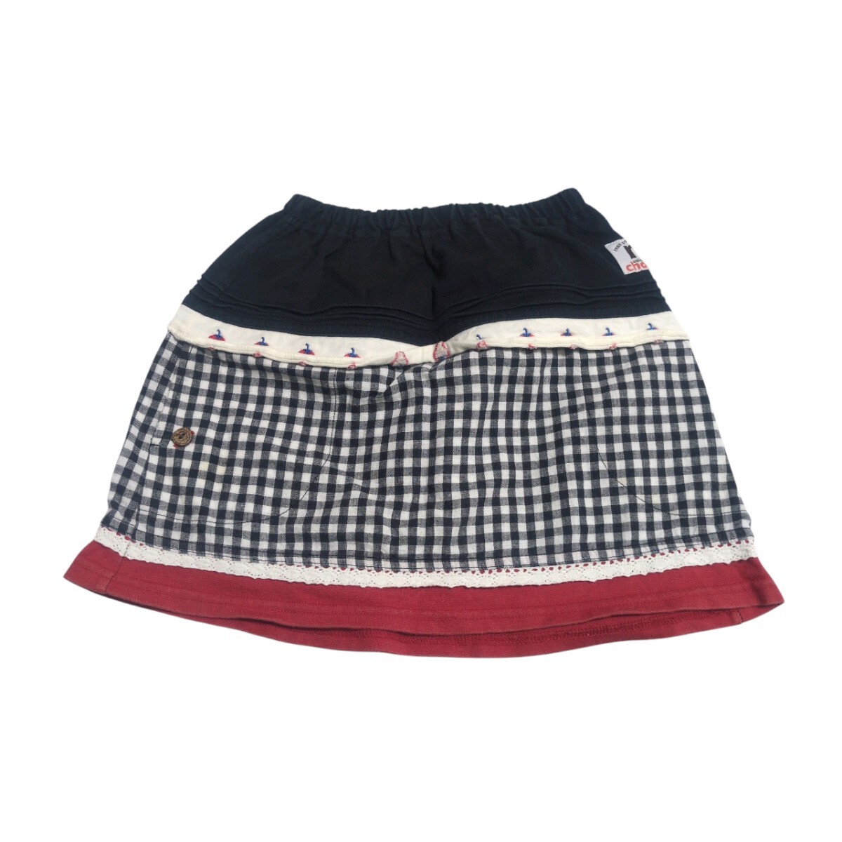 【送料無料】Chocolat ショコラ スカート 120cm チェック 女の子 キッズ 子供服拍卖
