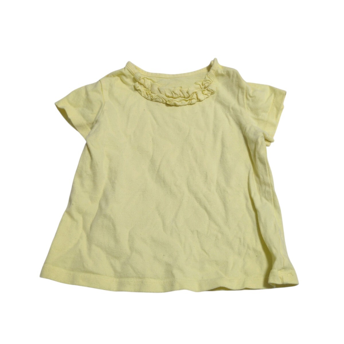 【送料無料】UNIQLO ユニクロ 半袖  Tシャツ トップス 90cm 黄色 ベビー 子供服拍卖