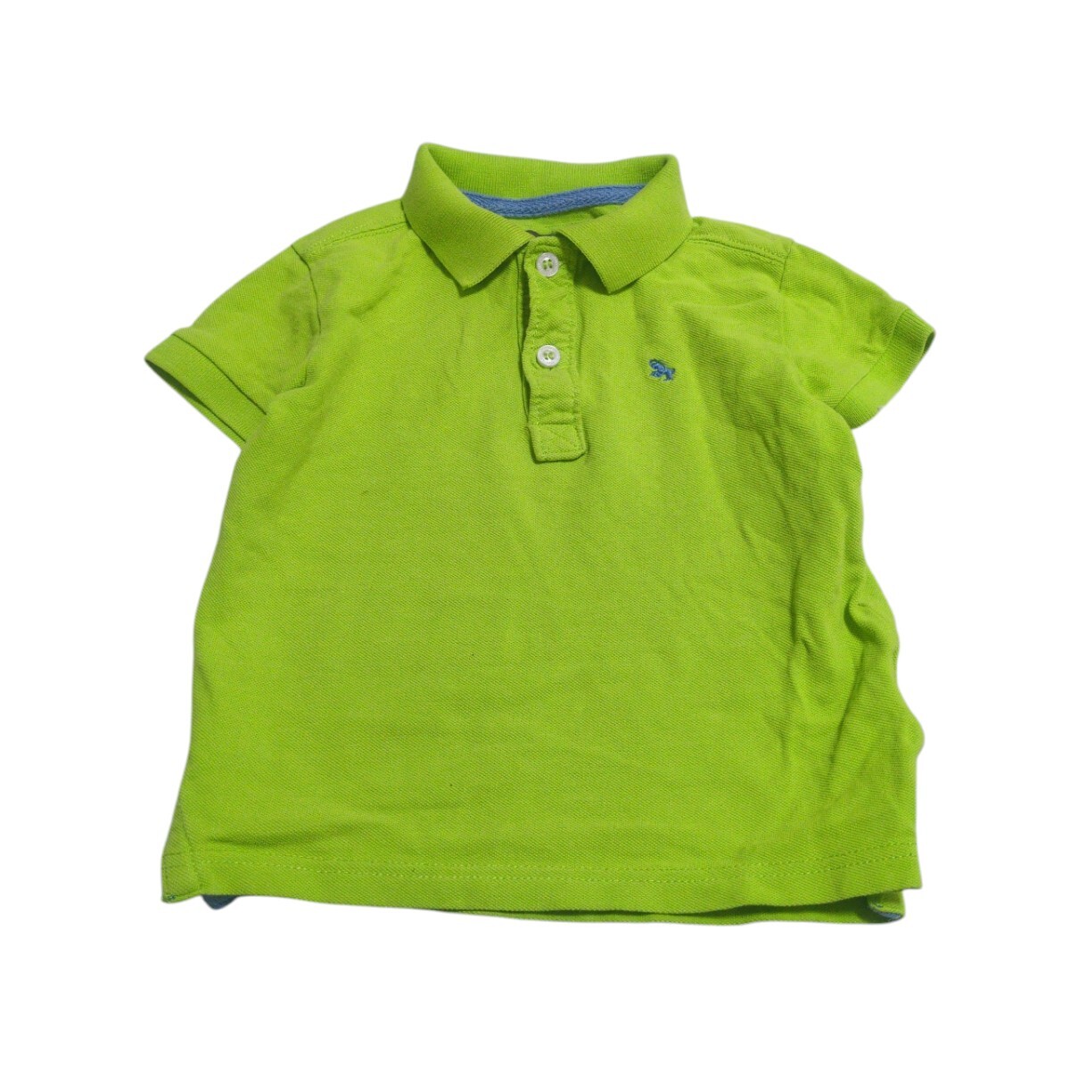 【送料無料】H&М エイチアンドエム 半袖  ポロシャツ 90cm 刺繍ロゴ ベビー 子供服拍卖