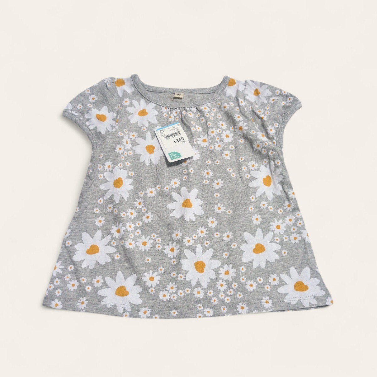 【送料無料】タグ付き未使用 西松屋 半袖 Tシャツ トップス 90cm 花 ベビー 子供服拍卖