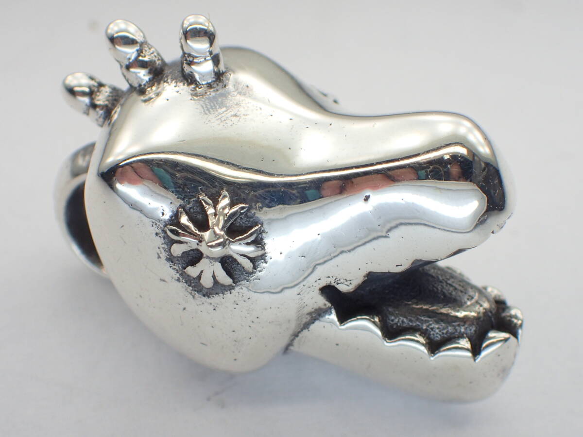 ★CHROME HEARTS ★ディノヘッドペンダントトップ★11.1g 正規品 拍卖