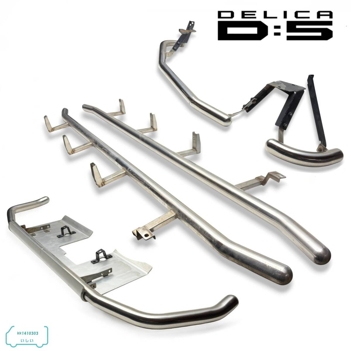 ▼希少 デリカ D5 CV5W 純正OP フロント リア バンパー アンダー ガード サイドバー 1台分 即決/即納▼拍卖