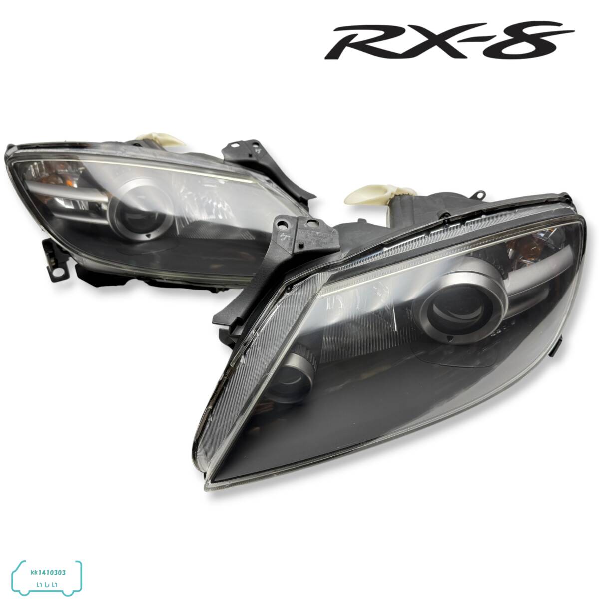▼マツダ RX-8 RX8 SE3P 前期 純正 HID ヘッドライト 左右セット バラスト/バーナー付 KOITO 100-61014 刻印 ケ 即決/即納/割れなし▼拍卖