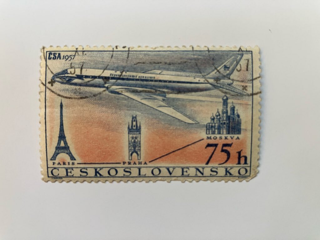 記念切手 CSA1957 CESKOSLOVENSKO 75h 外国切手 使用済 拍卖
