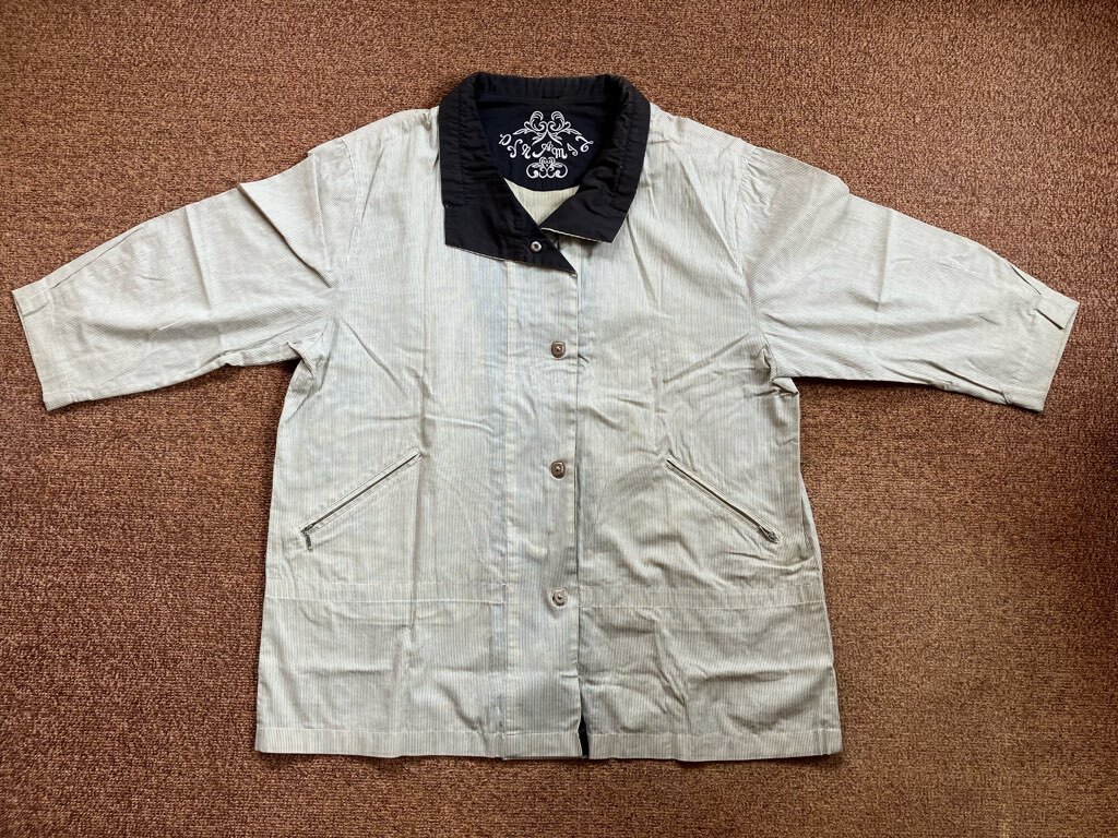 コート ジャケット 七分袖 綿100% M拍卖