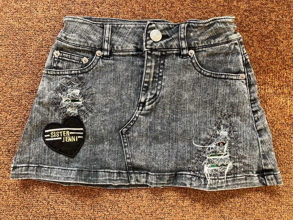 SISTER JENNI シスタージェニィ ミニスカート デニム ダメージ加工 サイズ140 拍卖