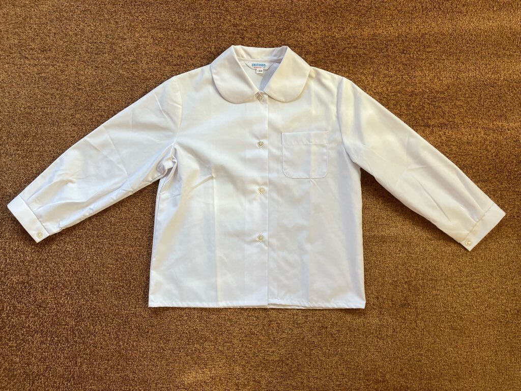 ワイシャツ スクールシャツ 白シャツ サイズ130B UNIFORRO 女の子 日本製  拍卖