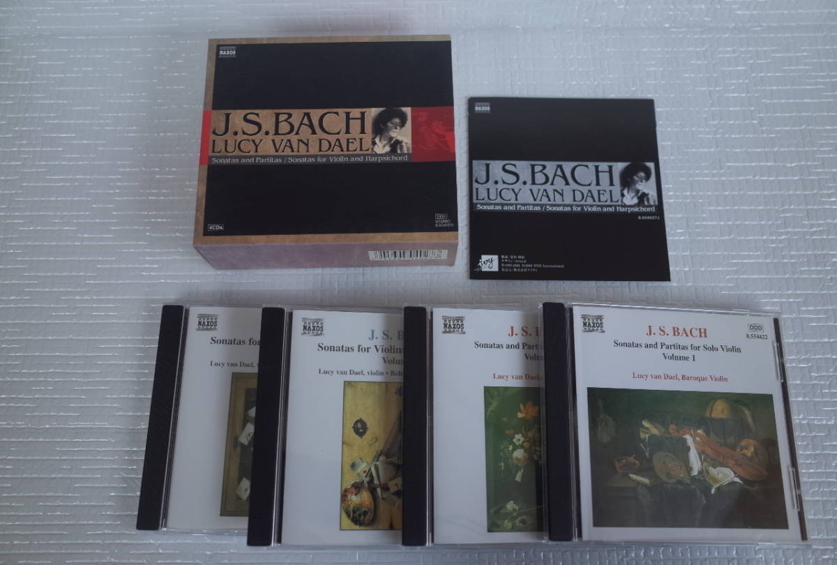 J.S.BACH / LUCY VAN DAEL ファン・ダール Sonatas and Partitas for Solo Violin、Sonatas for Violin and Harpsichord 4CDセット拍卖