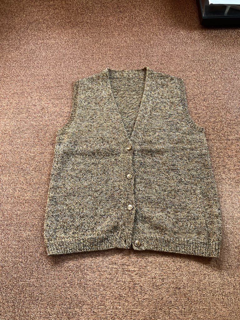 ベスト ウール ブラウン系 ハンドメイド拍卖