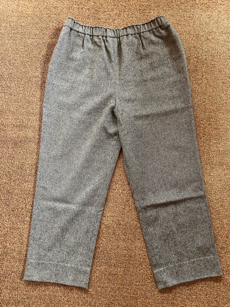 パンツ スラックス グレイ茶 秋冬用拍卖