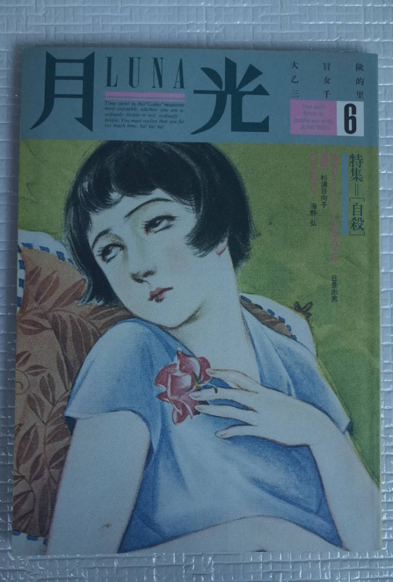 月光 LUNA 6 特集:自殺 沖雅也 下川耿史 海野弘 人民オリンピック・ショウ 長澤均 東玲子 町田町蔵 アラン 月光 東京デカド社【未読本】拍卖