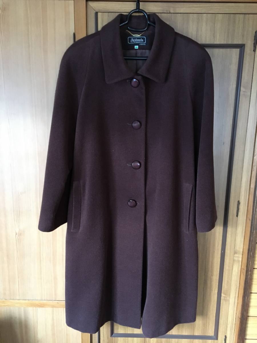 コート ブラウン 164B-0-45,87 絹50%毛35%アンゴラ15% レナウン拍卖